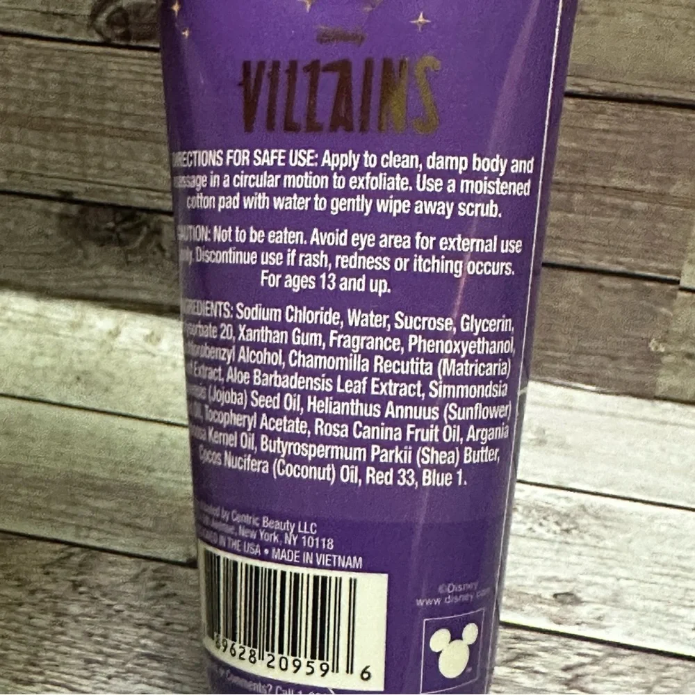 Disney Villains Grape Scented Purple Body Scrub
